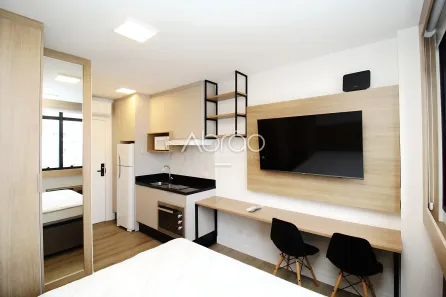 Apartamento com 1 Quarto para alugar, 18m² no Centro, Curitiba