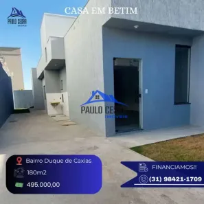 Casa com 3 Quartos à venda, 180m² no Duque de Caxias, Betim