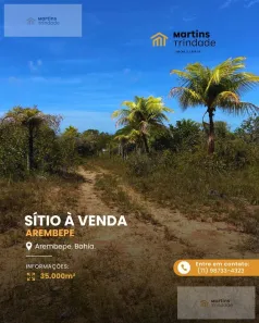 Fazenda/Sítio com 1 Quarto à venda, 36000m² no Área Rural de Camaçari, Camaçari