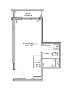 Apartamento com 1 Quarto à venda, 18m² no Vila Ipojuca, São Paulo