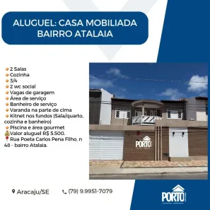 Sobrado com 3 Quartos para alugar, 125m² no Atalaia, Aracaju