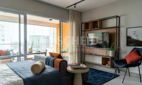 Flat com 1 Quarto à venda, 42m² no Campo Belo, São Paulo