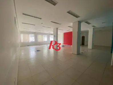 Sala Comercial para alugar, 300m² no Centro, Santos