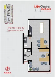 Sala Comercial para alugar, 41m² no Fábricas, São João Del Rei