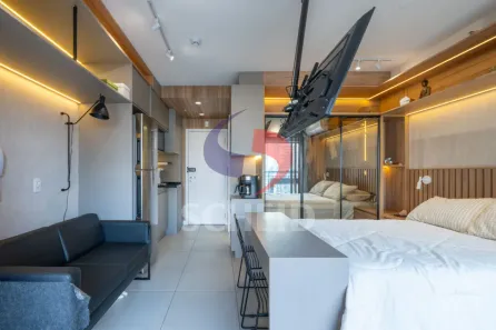Flat com 1 Quarto à venda, 27m² no Santo Amaro, São Paulo