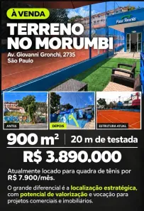 Lote/Terreno à venda, 900m² no Vila Andrade, São Paulo