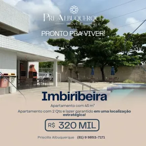 Apartamento com 2 Quartos à venda, 45m² no Imbiribeira, Recife