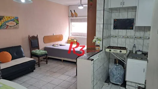 Kitnet com 1 Quarto à venda, 40m² no Gonzaga, Santos