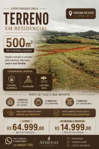 Lote/Terreno à venda, 500m² no Centro (Caucaia do Alto), Cotia
