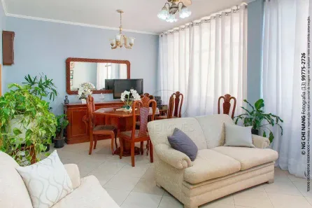 Apartamento com 3 Quartos à venda, 140m² no José Menino, Santos