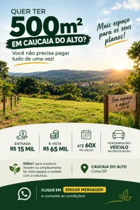 Lote/Terreno à venda, 500m² no Água Espraiada (Caucaia do Alto), Cotia