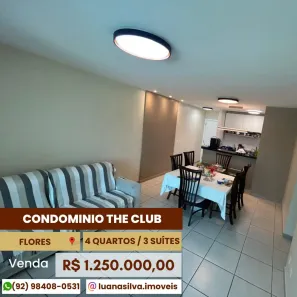 Apartamento com 4 Quartos à venda, 125m² no Flores, Manaus