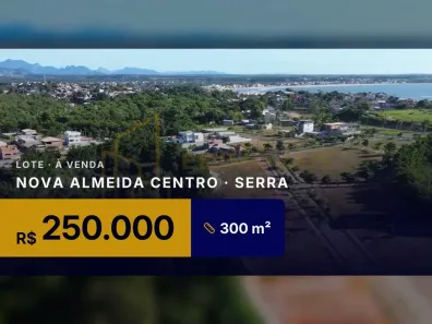 Lote/Terreno à venda, 300m² no Nova Almeida Centro, Serra