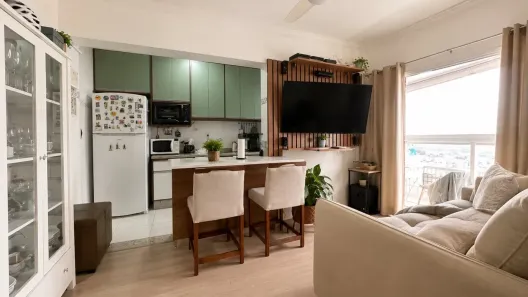 Apartamento com 1 Quarto para alugar, 48m² no Maracanã, Praia Grande