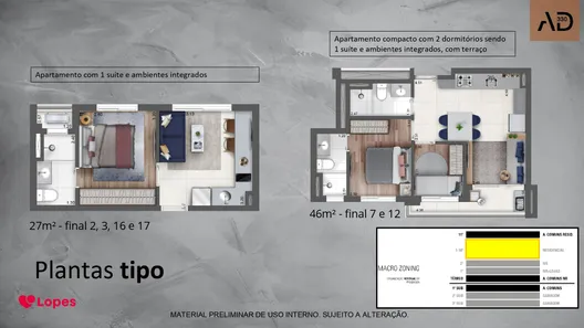 Apartamento com 2 Quartos à venda, 46m² no Chácara Santo Antônio (Zona Sul), São Paulo