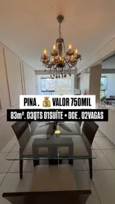 Apartamento com 3 Quartos à venda, 83m² no Pina, Recife