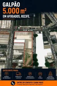 Galpão/Depósito/Armazém para alugar, 5000m² no Afogados, Recife