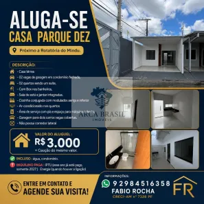 Casa com 2 Quartos para alugar, 105m² no Parque 10 de Novembro, Manaus