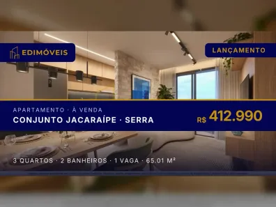 Apartamento com 3 Quartos à venda, 65m² no Conjunto Jacaraípe, Serra