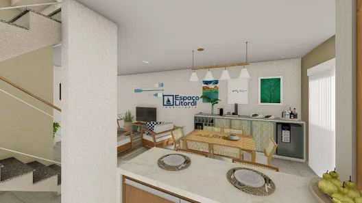 Sobrado com 2 Quartos à venda, 130m² no Balneário Copacabana, Caraguatatuba