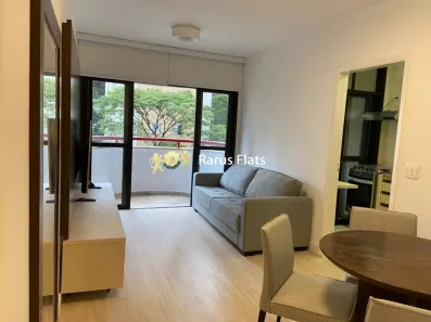 Flat com 1 Quarto para alugar, 48m² no Brooklin Paulista, São Paulo