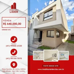 Sobrado com 3 Quartos à venda, 93m² no Santa Cândida, Curitiba