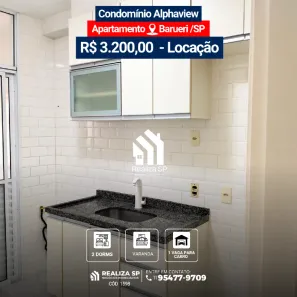 Apartamento com 2 Quartos para alugar, 48m² no Jardim Tupanci, Barueri