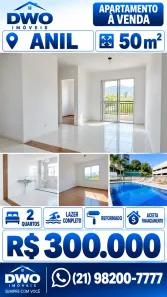 Apartamento com 2 Quartos à venda, 55m² no Anil, Rio de Janeiro