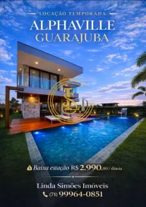 Casa de Condomínio com 6 Quartos para alugar, 759m² no Guarajuba (Monte Gordo), Camaçari