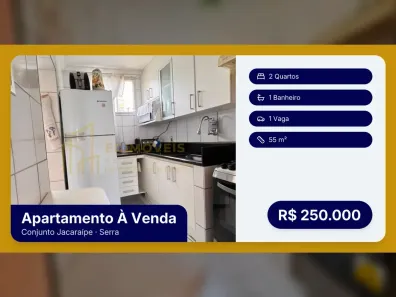 Apartamento com 2 Quartos à venda, 55m² no Conjunto Jacaraípe, Serra