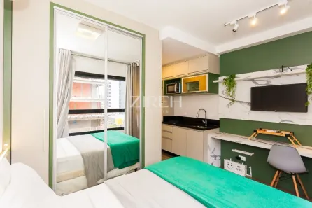 Apartamento à venda, 19m² no Rebouças, Curitiba