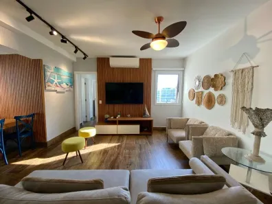 Apartamento com 3 Quartos para alugar, 96m² no Pitangueiras, Guarujá