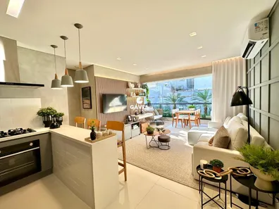 Apartamento com 1 Quarto à venda, 59m² no Ponta da Praia, Santos