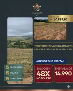 Lote/Terreno à venda, 500m² no Centro (Caucaia do Alto), Cotia