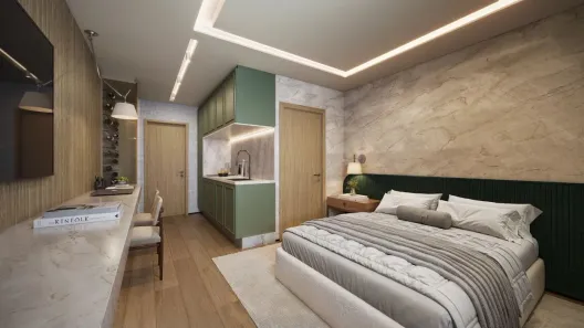 Apartamento com 1 Quarto à venda, 26m² no Setor Marista, Goiânia