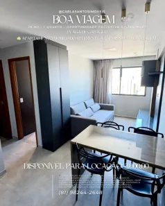 Apartamento com 1 Quarto para alugar, 28m² no Boa Viagem, Recife