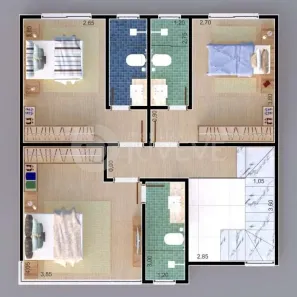 Sobrado com 3 Quartos à venda, 145m² no Tingui, Curitiba
