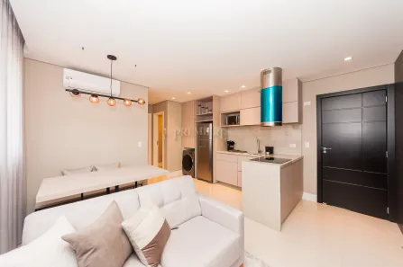 Apartamento com 1 Quarto para alugar, 43m² no São Francisco, Curitiba
