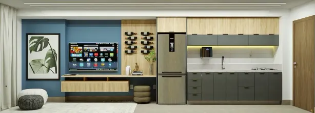 Apartamento com 1 Quarto para alugar, 53m² no Setor Marista, Goiânia