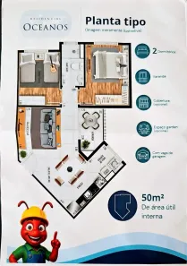 Apartamento com 2 Quartos à venda, 52m² no Parque Industrial Daci, Taboão da Serra
