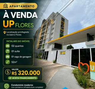 Apartamento com 2 Quartos à venda, 52m² no Alvorada, Manaus