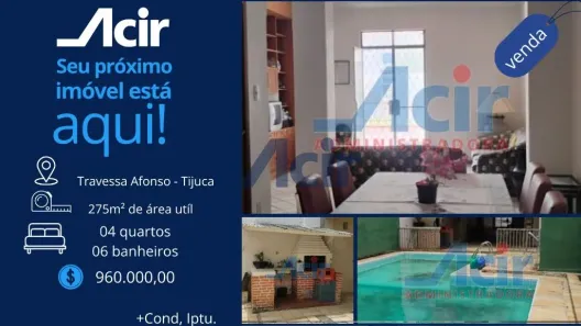 Casa com 4 Quartos à venda, 274m² no Tijuca, Rio de Janeiro