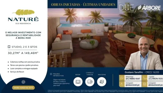 Apartamento com 1 Quarto à venda, 30m² no Porto de Galinhas, Ipojuca