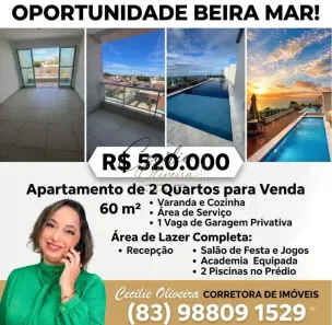 Apartamento com 2 Quartos à venda, 10m² no Santa Catarina, Cabedelo