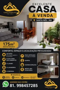 Casa com 4 Quartos à venda, 175m² no Centro, Santa Inês