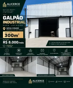 Galpão/Depósito/Armazém para alugar, 250m² no Nova Cidade, Manaus