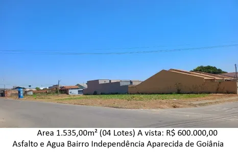 Lote/Terreno à venda, 153500m² no Independência - 2º Complemento, Aparecida de Goiânia
