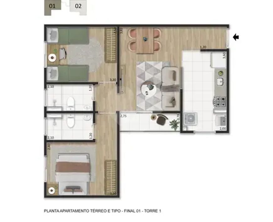 GRAN VIC COLIBRI - FASE 1 no Parque Residencial Sabiás, Indaiatuba