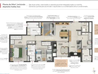 Apartamento com 2 Quartos à venda, 84m² no Jardim Proença, Campinas