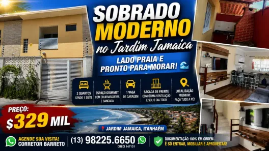 Casa de Condomínio com 2 Quartos à venda, 78m² no , Itanhaém